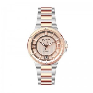 Bonia BR186-2673 Silver Full Rosegold Lady